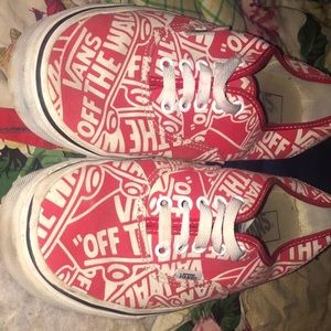 “VANS”Skateboard logo shoes 8.5M/10W